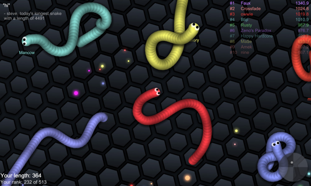 Slitherio instant game